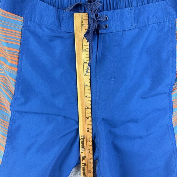 Adidas Board Shorts Mens Medium Blue Orange Mesh Lined Swim Trunks Beach Surf - Picture 3 of 13